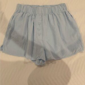 Daily Drills Linen Resort Short Light Blue